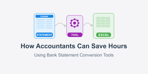 How Accountants Can Save Hours Using Bank Statement Conversion Tools