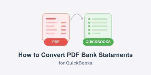 How to Convert PDF Bank Statements for QuickBooks