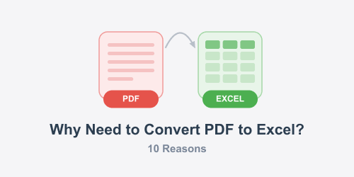 Why Need to Convert PDF to Excel? 10 Reasons