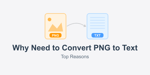Why Need to Convert PNG to Text: Top Reasons